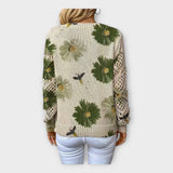 Pleteni Pulover s Čipkastim Detaljima