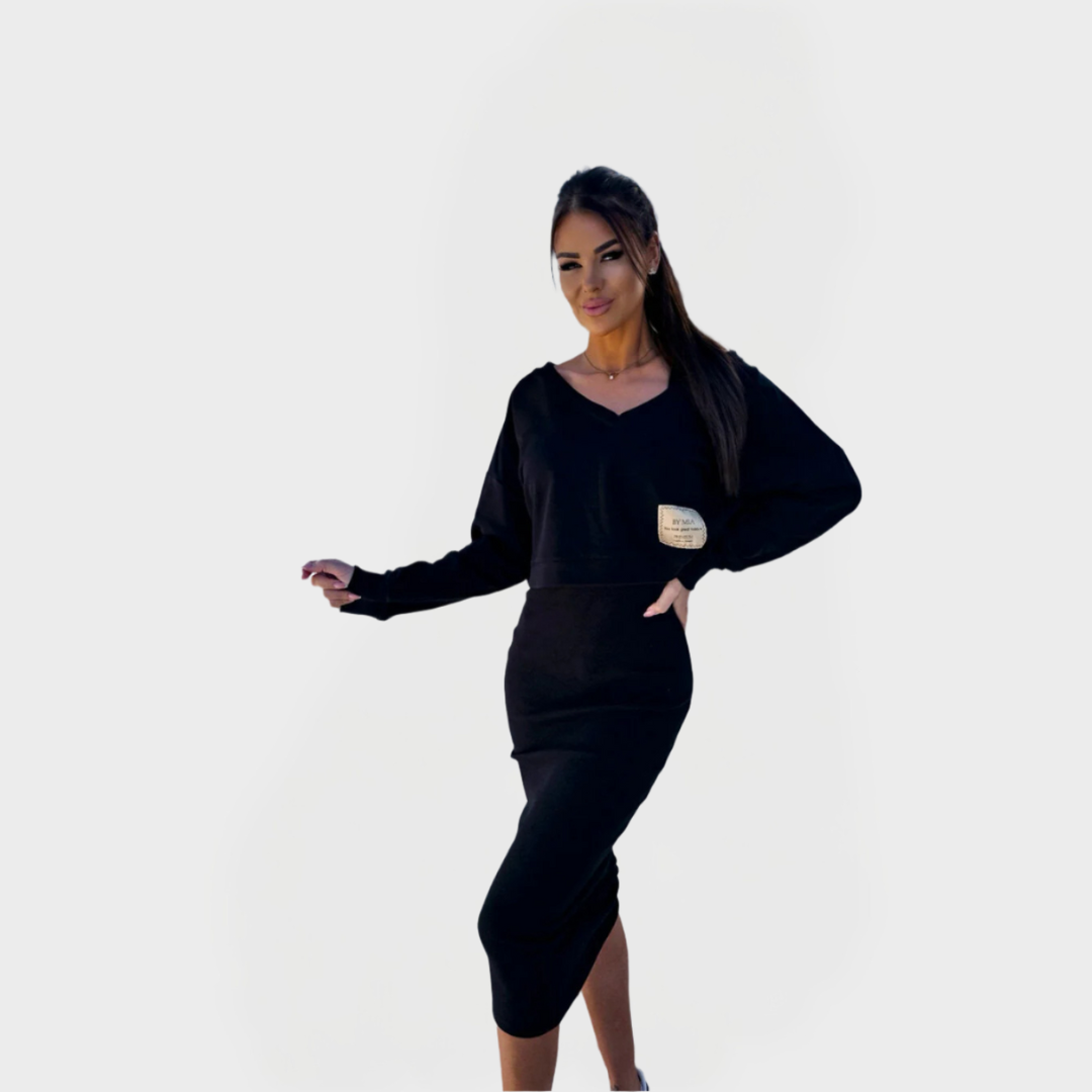 Ljetni Set s Duksericom i Haljinom za Udobnost i Stil