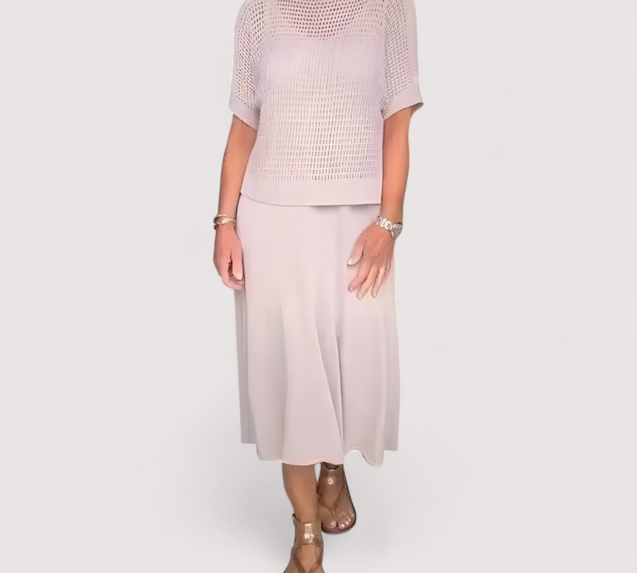 Claudia™ | Ljetna haljina s pletenim gornjim dijelom