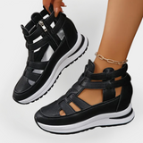 Elegantne lagane sandale s potpeticom i bočnim patentom