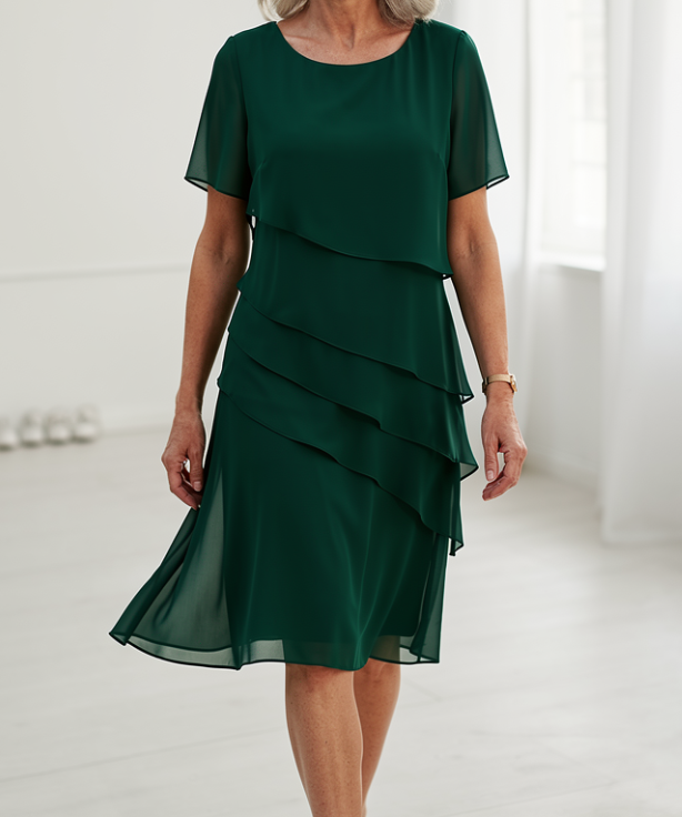 Linda | Elegantna udobna haljina s volanima