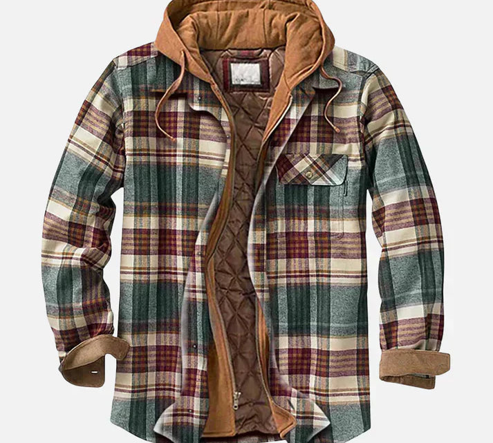 Savrani - Jakna od patchwork tkanine s karo uzorkom