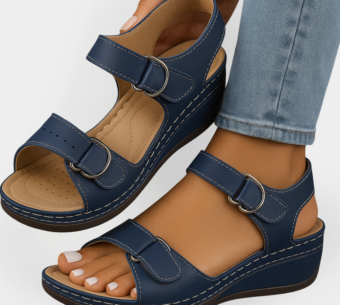 Ortopedske kožne papuče s petom