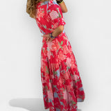 Lagan i cvjetni haljina s džepovima