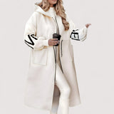 Maris™ | Ženska jakna s pletenim rukavima i kapuljačom