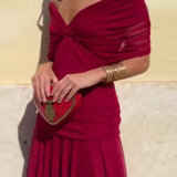 Valentina | Elegantni Maxi Haljina za Proslavu s V Izrezom