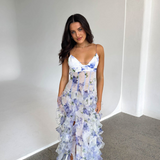 Pippa | ženski Wedding Guest cvjetna plisirana maksi haljina Summer 2026