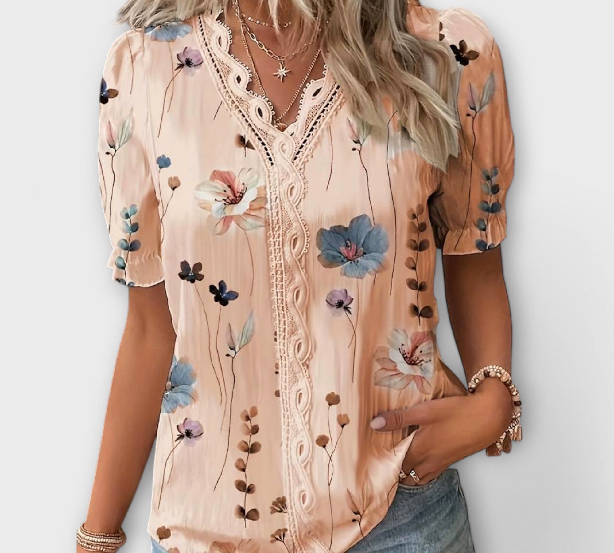 Hermina - Bluza s V izrezom