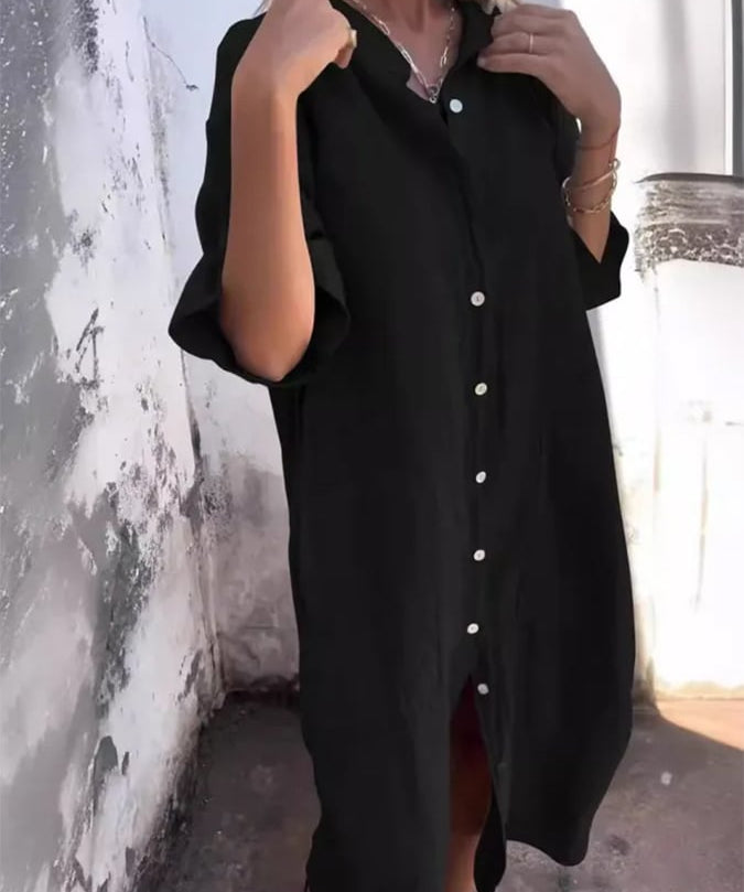 Paige – Buttoned Lagana Haljina
