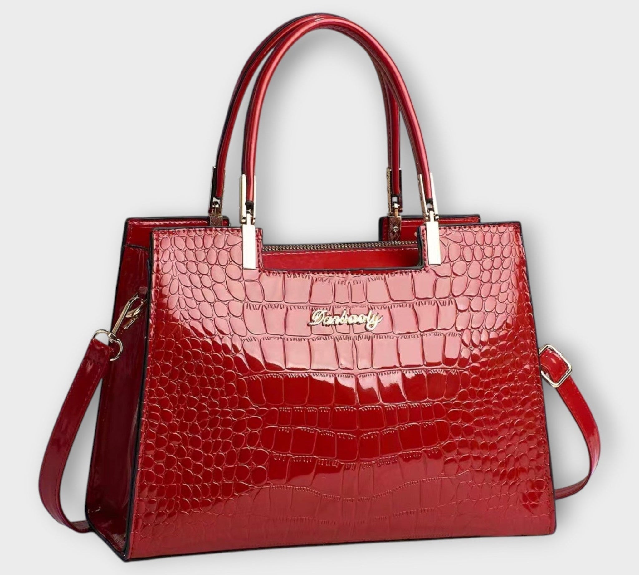 Albina - Sjajna Torba s Efektom Krokodila