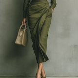 Serena – Tailored Wrap Midi haljina