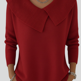 Lucille - Topla Pletena Majica S Mekim Ovratnikom