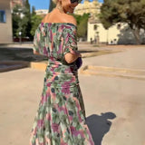 Louise | Elegantna Maxi Haljina za Proslave s V-Izrezom