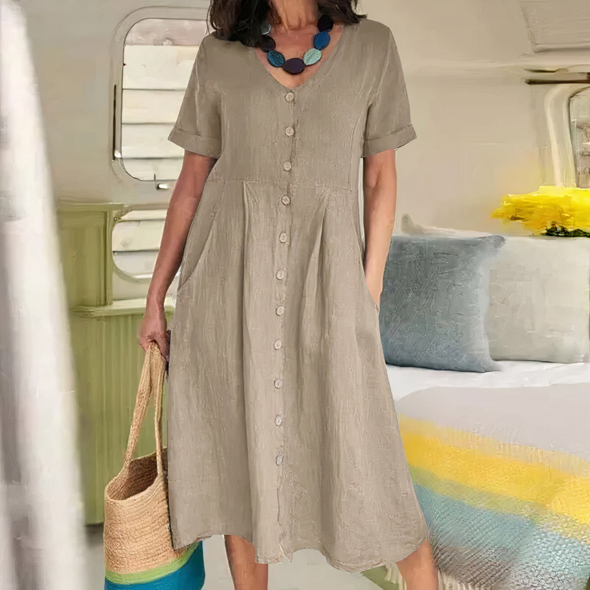 Briar – Effortless Buttoned Haljina