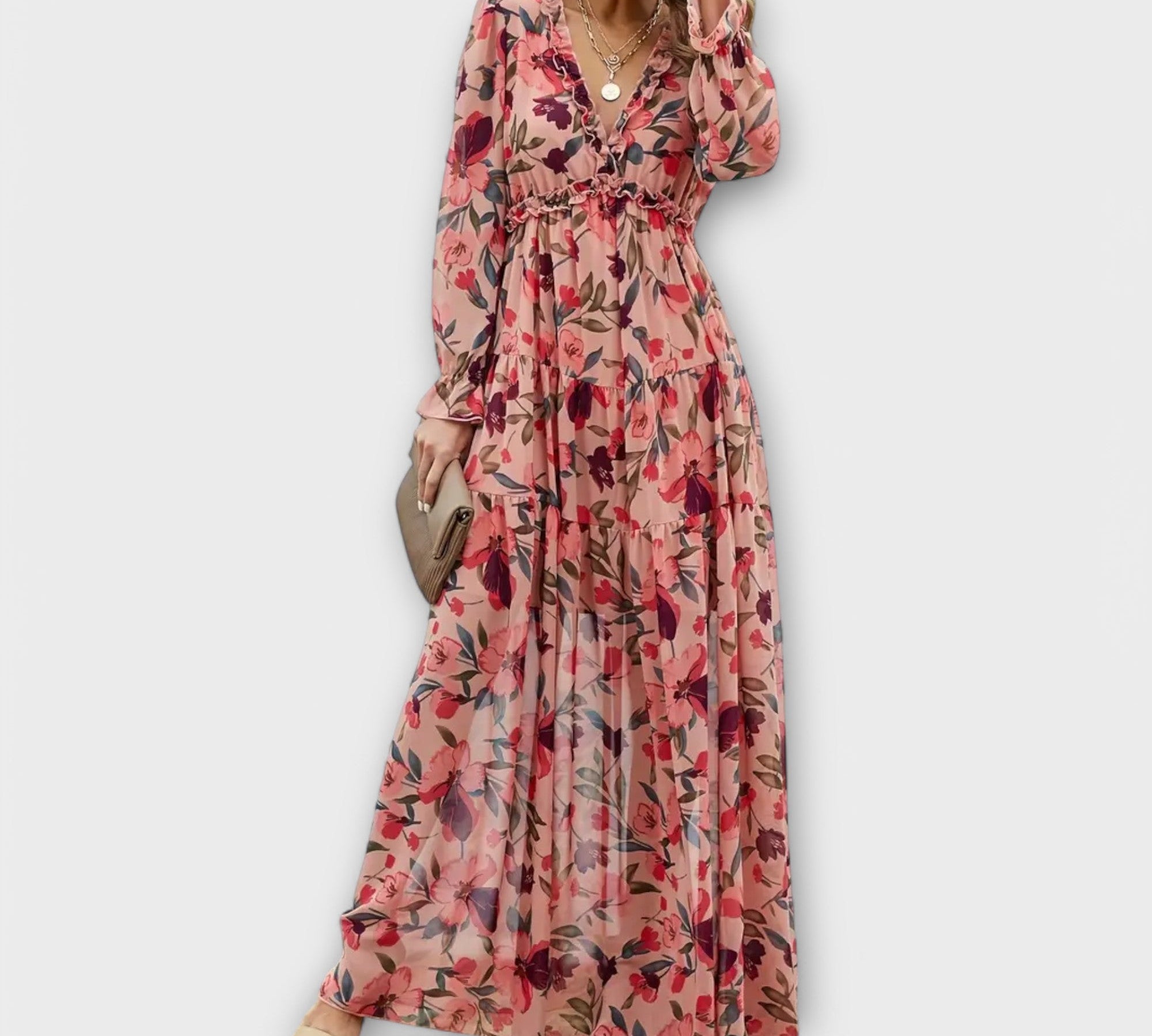 Maxi haljina s cvjetnim uzorkom