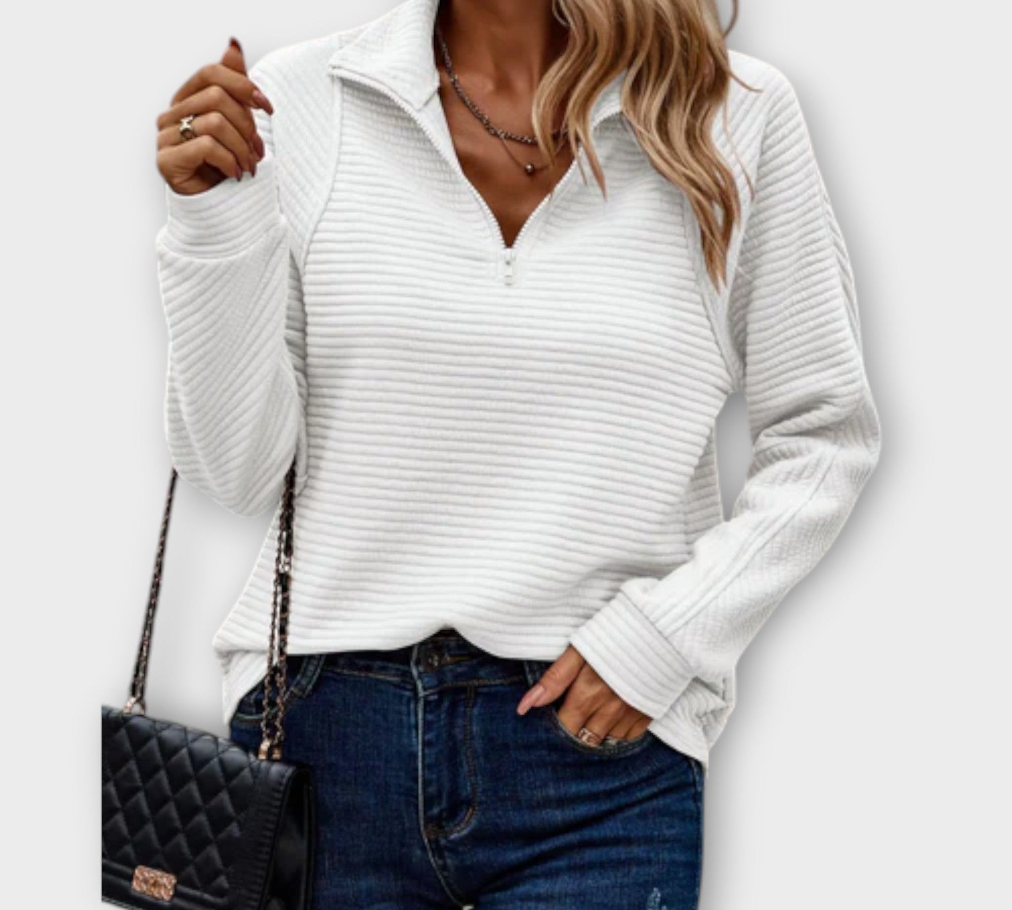 Vilja - Pulover s polu zatvaračem