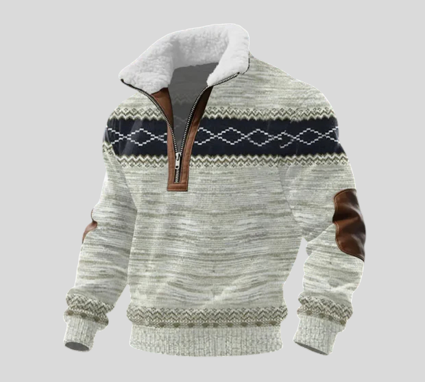 Stipe - Vunena Majica S Visokim Ovratnikom Od Flisa