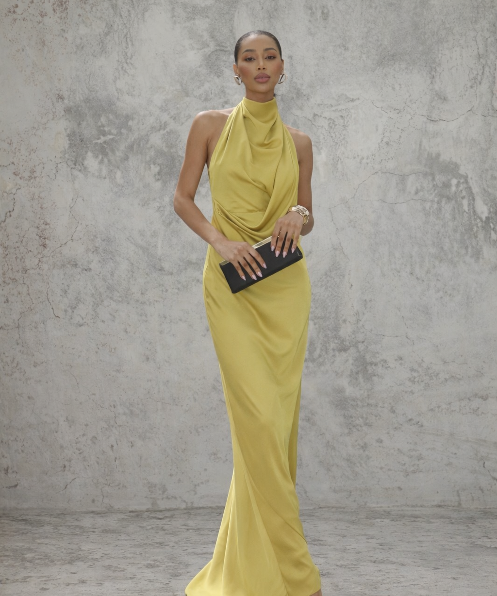 Kylie- Satin Sunset Maksi haljina