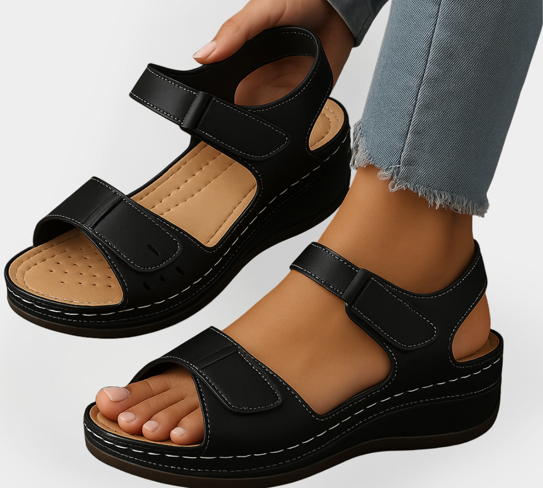 Ortopedske kožne papuče s petom