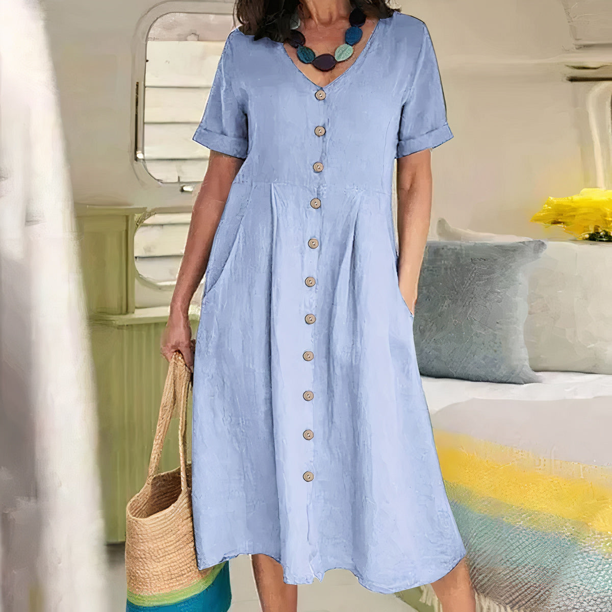 Briar – Effortless Buttoned Haljina