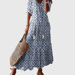 Amalia | Boho vintage ljetna maksi haljina