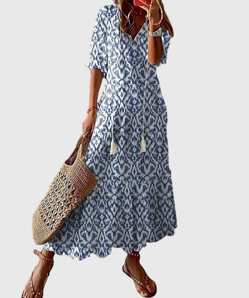 Amalia | Boho vintage ljetna maksi haljina