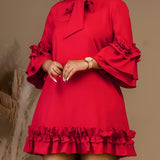Fritzi – Upečatljiva Ruffled Haljina