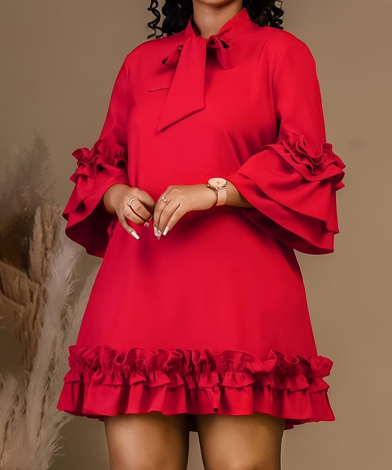 Fritzi – Upečatljiva Ruffled Haljina