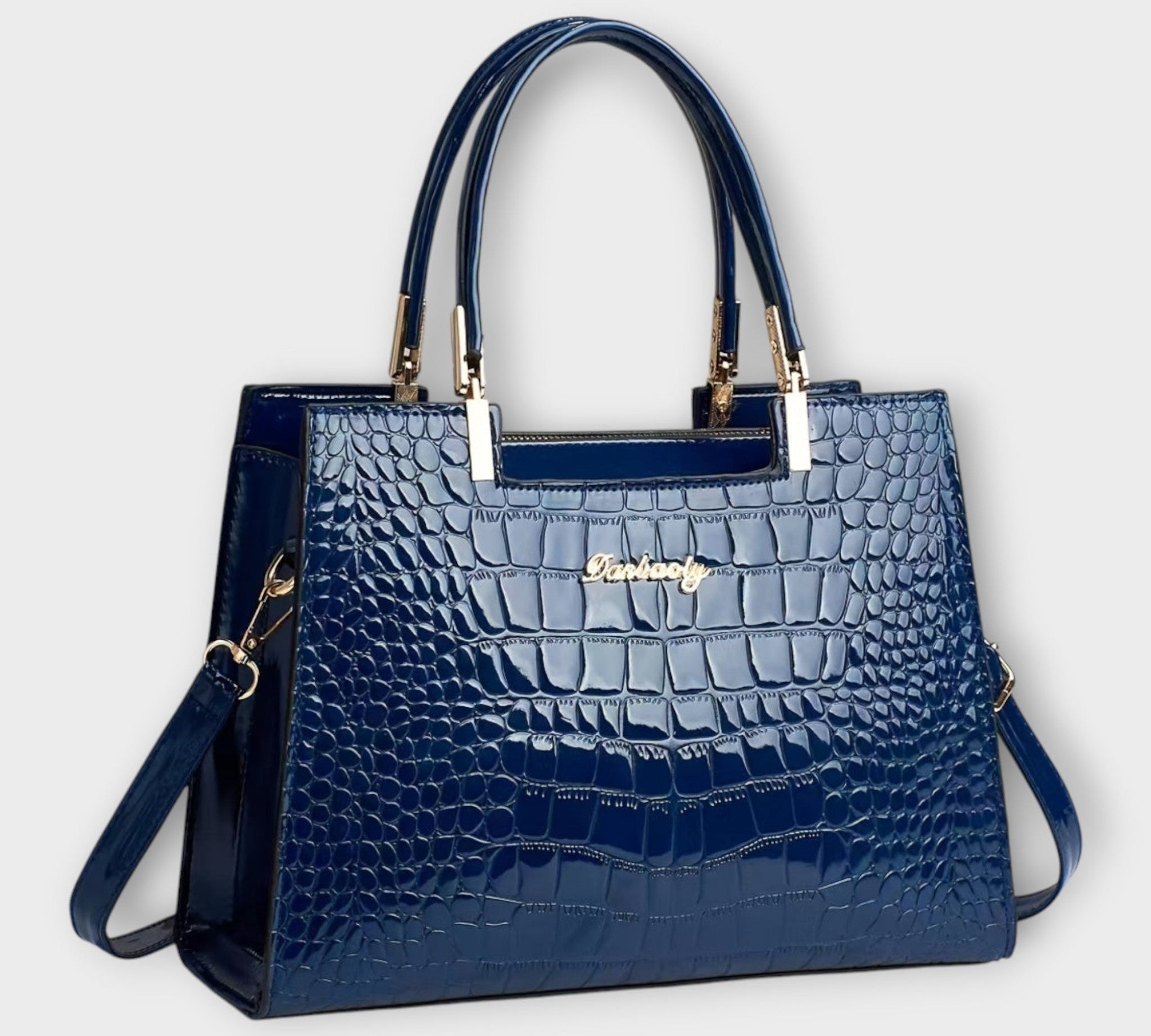 Albina - Sjajna Torba s Efektom Krokodila