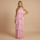 Ženska Halter Maxi Haljina s Katovima za Vjenčanje