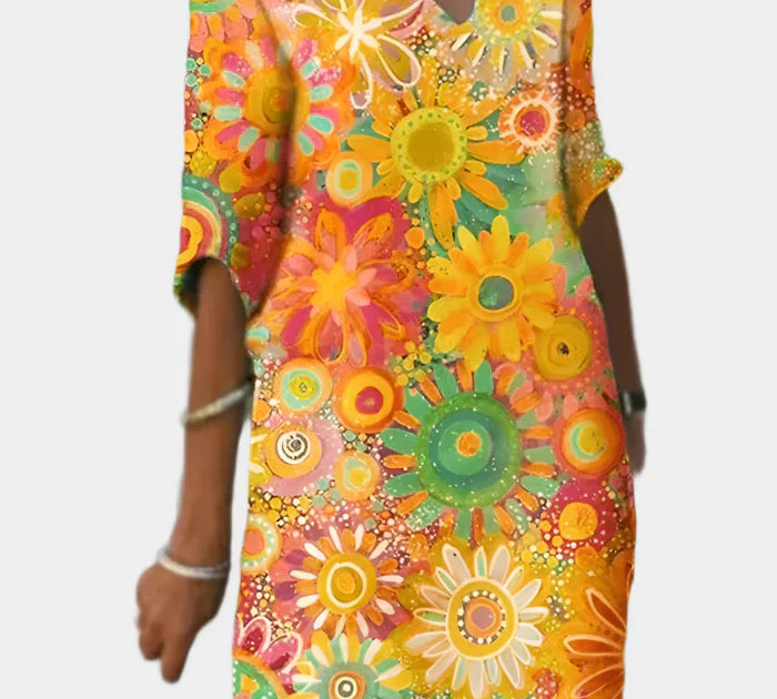 Šarena haljina s cvjetnim uzorkom