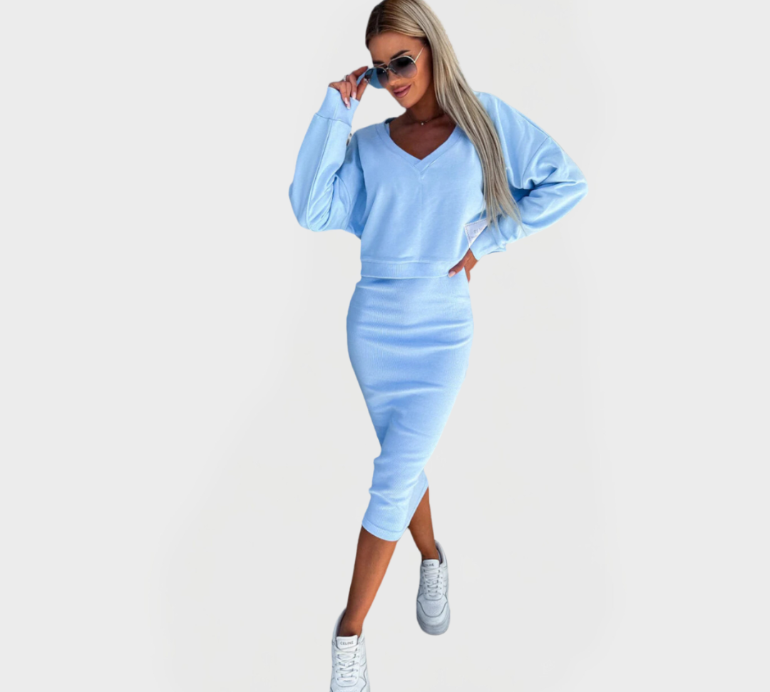 Ljetni Set s Duksericom i Haljinom za Udobnost i Stil