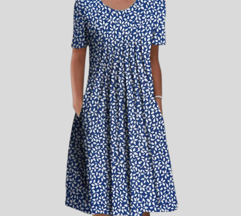 Anais - Casual Cvjetna Haljina S Džepovima