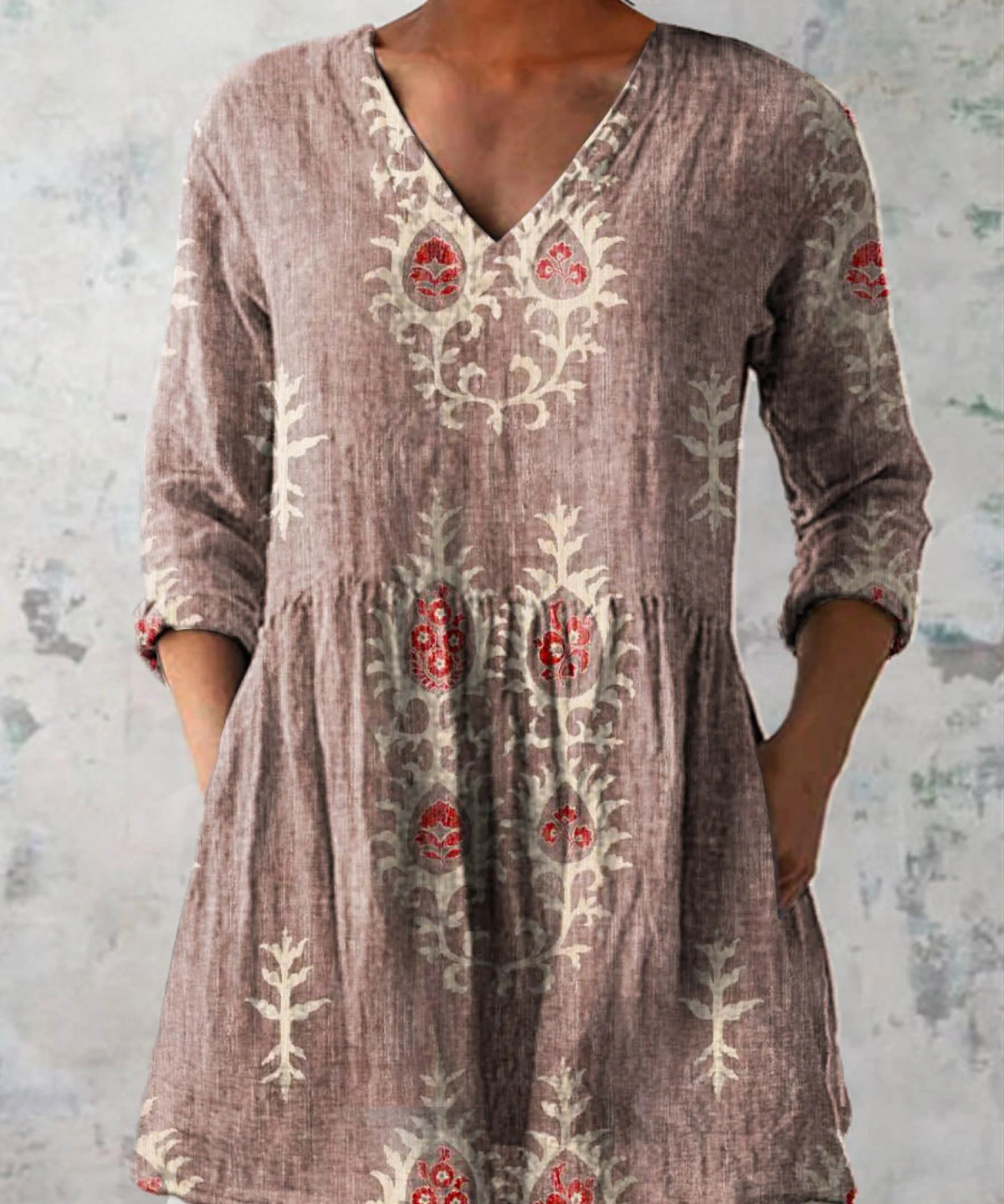 Maeve | Duga bluza s V-izrezom