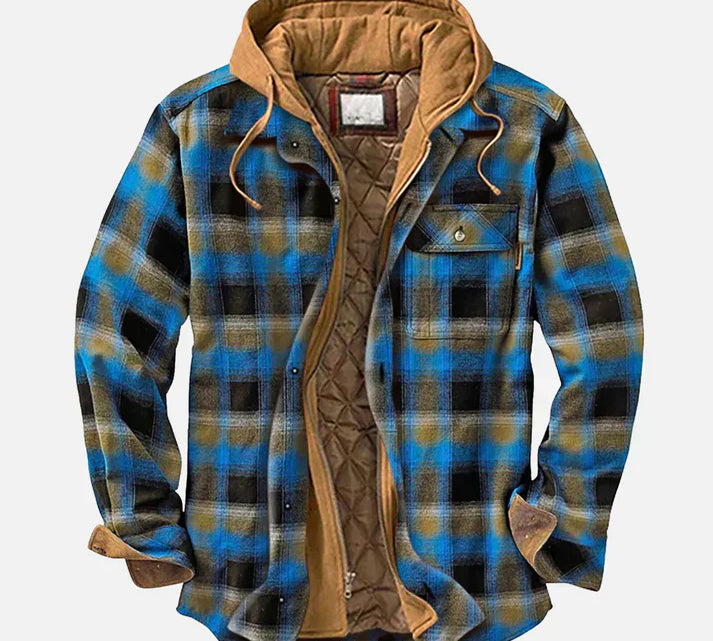 Savrani - Jakna od patchwork tkanine s karo uzorkom