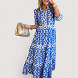 Klarica™ | Midi haljina s uzorkom lanca