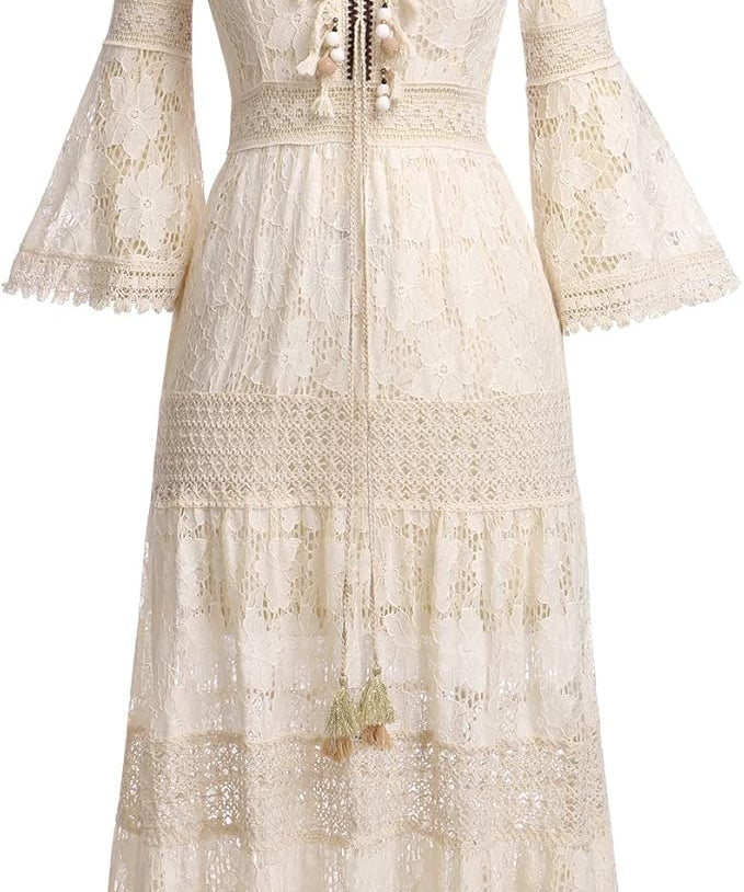 Amary – Boho Čipkasta Haljina