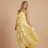 Ženska Halter Maxi Haljina s Katovima za Vjenčanje