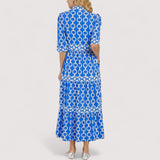 Klarica™ | Midi haljina s uzorkom lanca