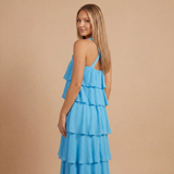 Ženska Halter Maxi Haljina s Katovima za Vjenčanje