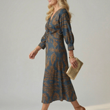 Lune | Natural Wrap Midi Haljina