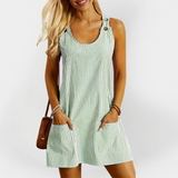 bez rukava prugasta haljina