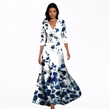 Emilia | Maxi Haljina Cvjetnog Uzorka Elegantna