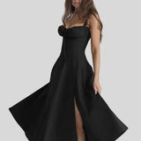 Carmen – Adjustable Lace-Up Corset Midi haljina