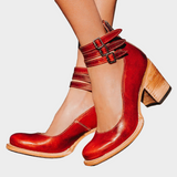 Čizme s više remena i debelim petom