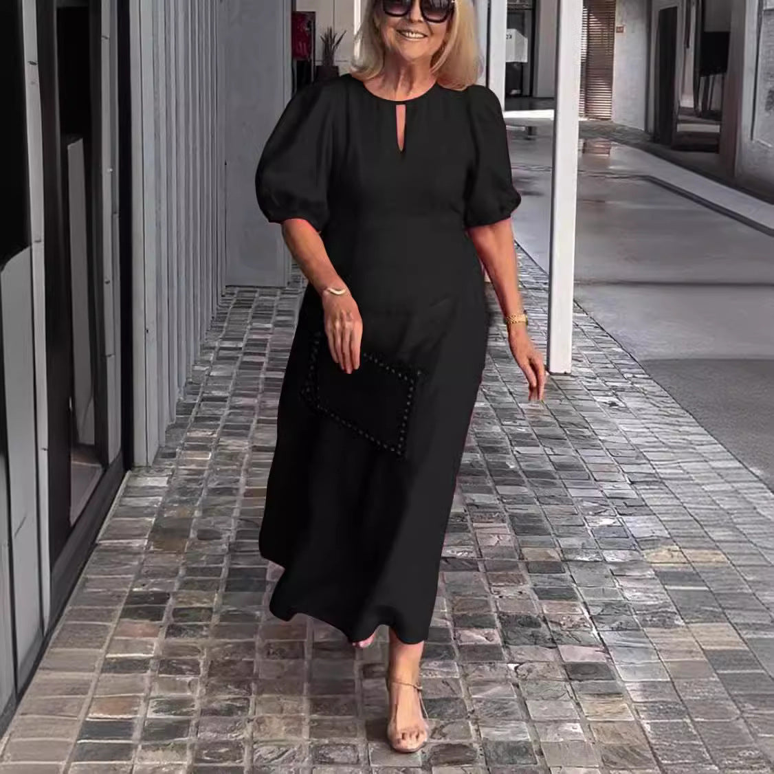 Juliana – Elegantna S puf rukavima Haljina