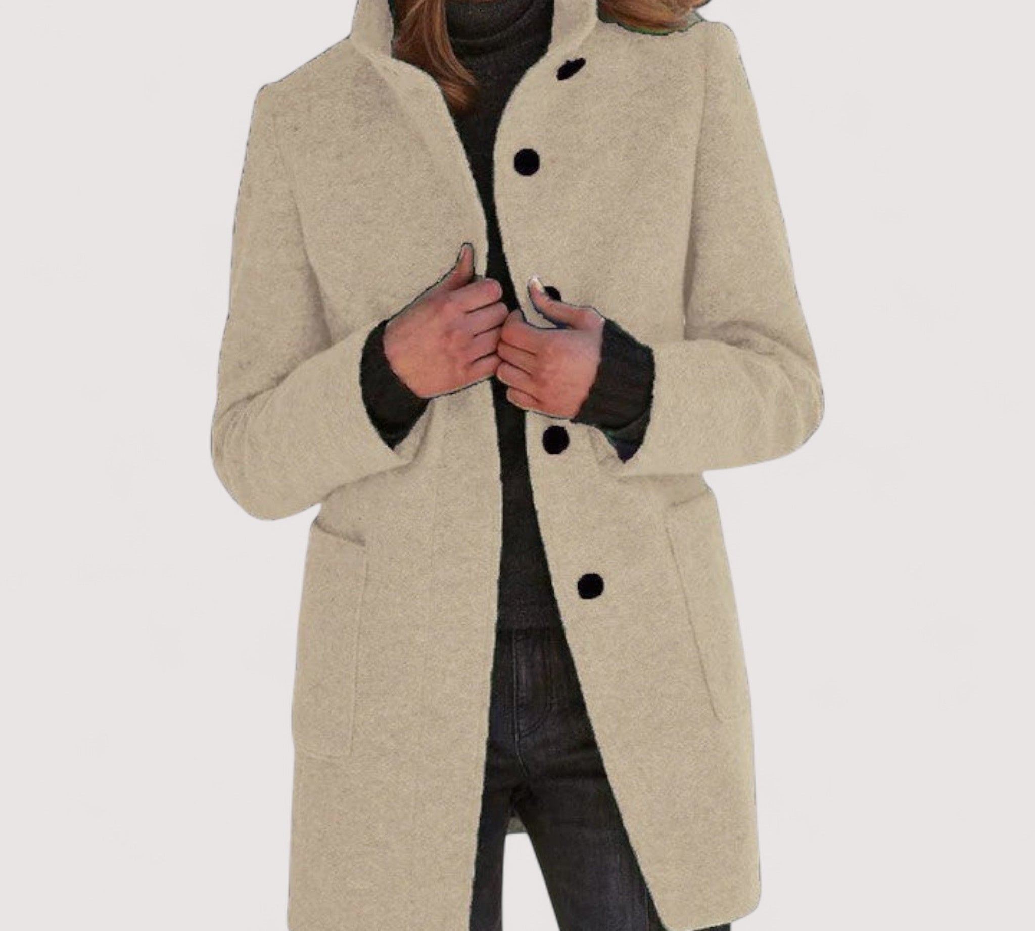 Amina™ | Klasični kaput od mješavine vune