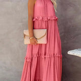 Robyn – Halter Ruffle Maksi Haljina