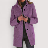 Amina™ | Klasični kaput od mješavine vune