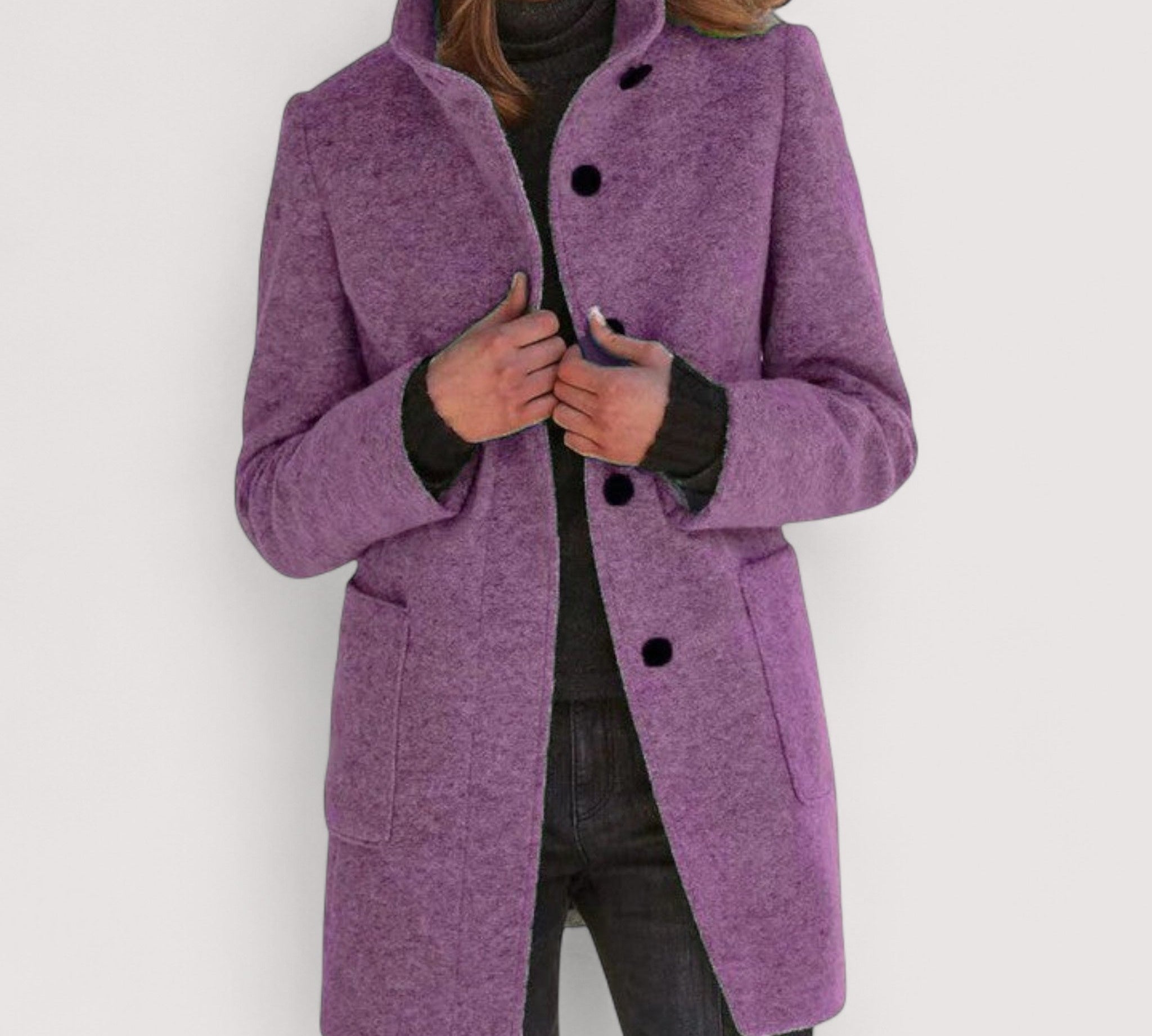 Amina™ | Klasični kaput od mješavine vune